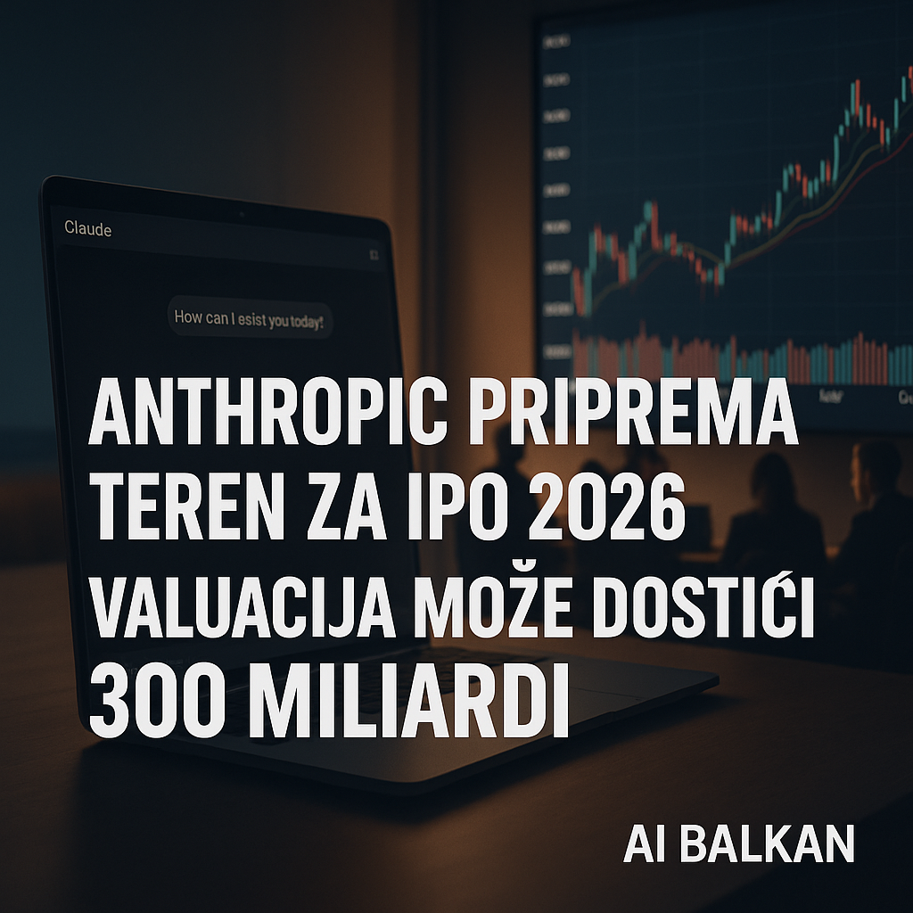 Anthropic priprema teren za IPO 2026: valuacija može dostići 300 milijardi