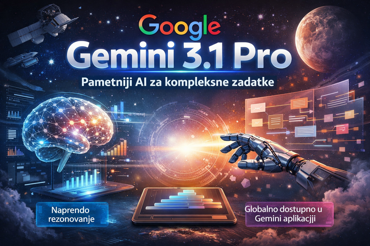 Google lansirao Gemini 3.1 Pro naprednije rezonovanje za najsloženije zadatke
