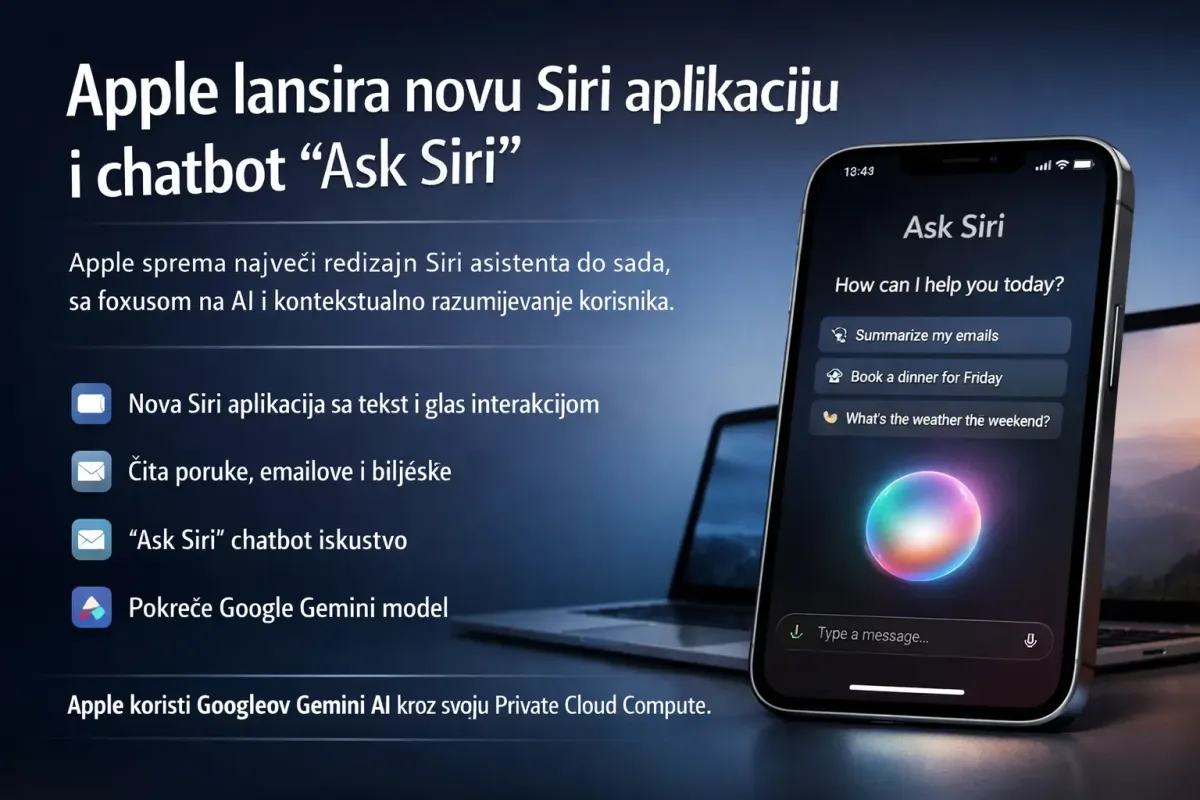 Apple lansira novu Siri aplikaciju i chatbot “Ask Siri”