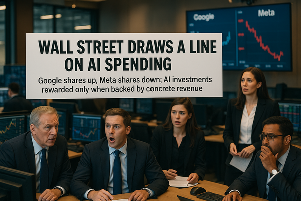 Wall Street povlači crtu na AI troškovima: Google nagrađen, Meta kažnjena