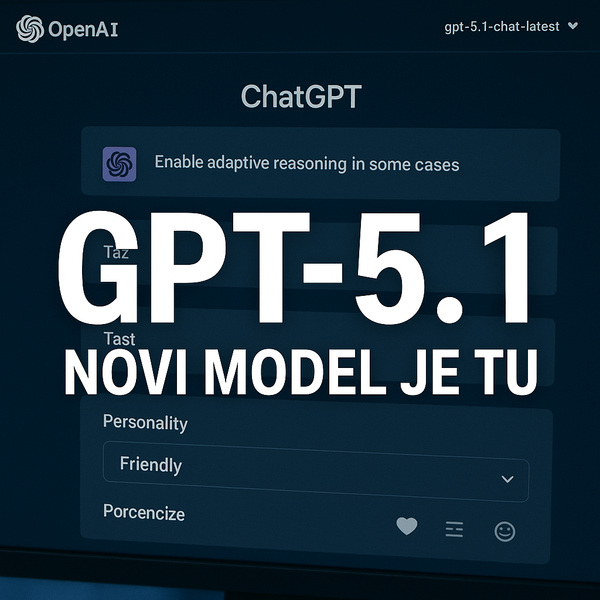 OpenAI lansirao GPT-5.1 nove opcije ličnosti mijenjaju AI iskustvo