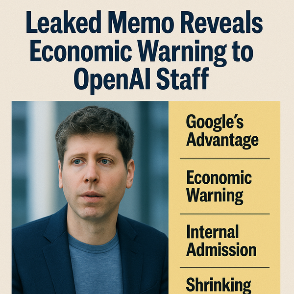 OpenAI u krizi samopouzdanja: procurilo Altmanovo upozorenje o Googleovoj prednosti