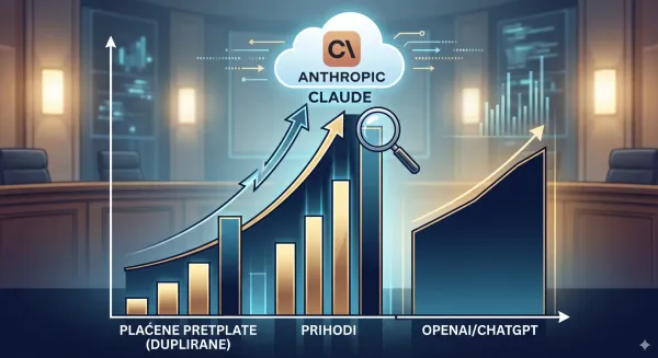 Anthropic bilježi rekordan rast dok Claude pretplate vrtoglavo rastu