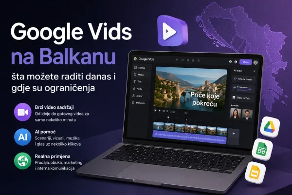 Google Vids na Balkanu: šta stvarno možete uraditi danas i gdje su ograničenja
