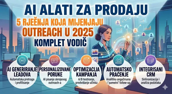 AI alati za prodaju 5 rješenja koja mijenjaju outreach u 2026. Komplet vodič